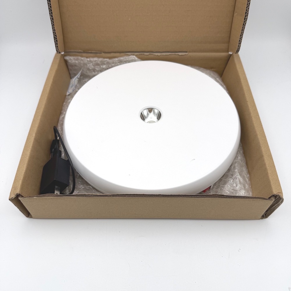 JAYEGT Motorized Rotating 10" Display Stand White LED Turntable ZDH-2022C